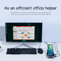 Док-станція BASEUS Mate Docking Type-C Mobile Phone Intelligent HUB Expanded Socket |8 Ports, PD 49W, SD/Micro SD, 3.5mm, 4KHD| (CAHUB-S0G)