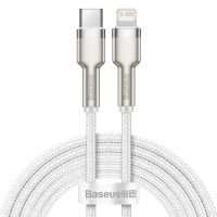 Кабель BASEUS Type-C to Lightning Cafule Series Metal Data Cable |2M, 20W, PD| (CATLJK-B02)