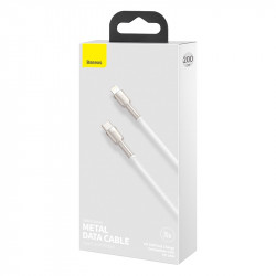 Кабель BASEUS Type-C to Lightning Cafule Series Metal Data Cable |2M, 20W, PD| (CATLJK-B02)