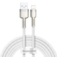 Кабель BASEUS Lightning Cafule Series Metal Data Cable |2M, 2.4A| (CALJK-B02)