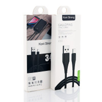 Кабель Micro USB KONI STRONG KS-64m |1M, 3A|