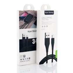 Кабель Micro USB KONI STRONG KS-64m |1M, 3A|