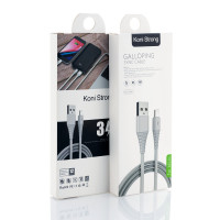 Кабель Micro USB KONI STRONG KS-64m |1M, 3A|
