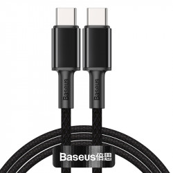 Кабель BASEUS Type-C to Type-C High Density Braided Fast Charging Data Cable |1M, 5A, 100W| (CATGD-02)