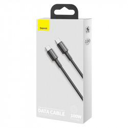Кабель BASEUS Type-C to Type-C High Density Braided Fast Charging Data Cable |1M, 5A, 100W| (CATGD-02)