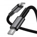 Кабель BASEUS Type-C to Type-C High Density Braided Fast Charging Data Cable |1M, 5A, 100W| (CATGD-02)