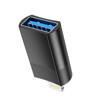 Перехідник Hoco Lightning to USB Female adapter UA17 |2A, USB2.0 OTG|