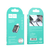 Перехідник Hoco Type-C to USB Female adapter UA17 |4A, USB3.0 OTG|