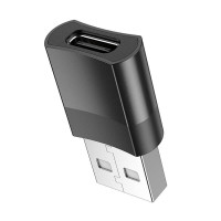 Перехідник HOCO USB To Type-C female adapter UA17 |3A, USB2.0|
