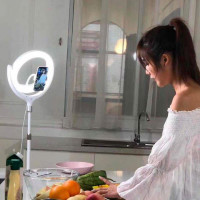 Тримач з кільцевим освітленням REMAX LIFE Desktop Selfie Spot Light RL-LT13 |360°, 50-80cm|