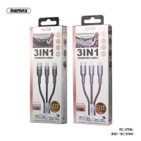Кабель REMAX Combo Lightning / Micro USB / Type-C Sury 2 Series 3-in-1 Cable RC-070th |1.2m, 2A|