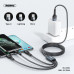 Кабель REMAX Combo Lightning / Micro USB / Type-C Sury 2 Series 3-in-1 Cable RC-070th |1.2m, 2A|
