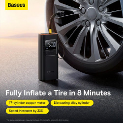 Портативний Компресор для автомобіля Baseus SuperMini Pro Series Wireless Car Inflator
