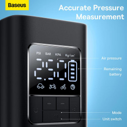 Портативний Компресор для автомобіля Baseus SuperMini Pro Series Wireless Car Inflator