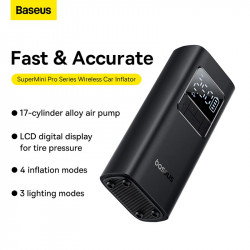 Портативний Компресор для автомобіля Baseus SuperMini Pro Series Wireless Car Inflator