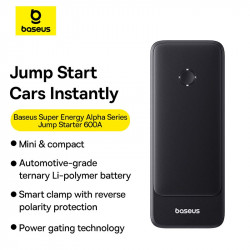 Пусковий пристрій (бустер) для авто Baseus Super Energy Alpha Series Jump Starter 600A