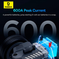 Пусковий пристрій (бустер) для авто Baseus Super Energy Alpha Series Jump Starter 600A