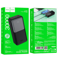 УМБ HOCO Sirui fully compatible power bank J136B 30000mAh |2USB/1Type-C/Lightning, 22.5W/3A, PD/QC|