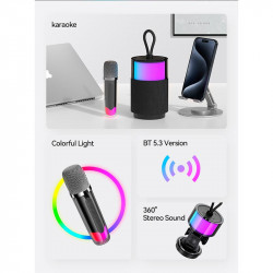 Акустика-караоке USAMS Wireless Speaker with Microphone US-YX013 |BT5.3, AUX/USB/TF|