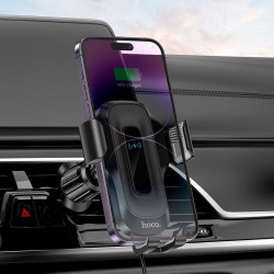 Тримач HOCO Wise wireless fast charging Car holder HW2 (air outlet) |5-15W|
