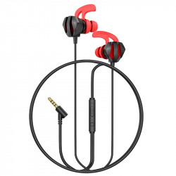Навушники Hoco Sharp Wire control gaming earphones with microphone M105 |HD Mic, Hi-Fi|