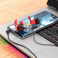 Навушники Hoco Sharp Wire control gaming earphones with microphone M105 |HD Mic, Hi-Fi|