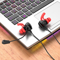 Навушники Hoco Sharp Wire control gaming earphones with microphone M105 |HD Mic, Hi-Fi|