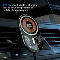 Тримач Transparent Magnetic Wireless Car Charger XYJ T10 |15W|