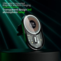 Тримач Transparent Magnetic Wireless Car Charger XYJ T10 |15W|