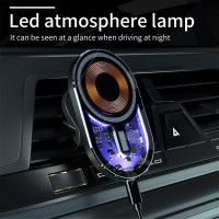 Тримач Transparent Magnetic Wireless Car Charger XYJ T10 |15W|