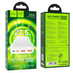 УМБ HOCO Astute fully compatible power bank J101A 20000mAh |2USB/Type-C, 20W/5A, PD/QC|