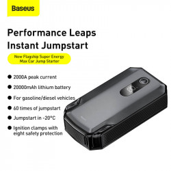 Пусковий пристрій (бустер) для авто BASEUS Super Energy Max Jump Starter 2000a 20000mAh |1Type-C, 2USB, 3A| (CGNL020001)