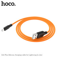 Кабель Hoco Lightning Silicone X21 Plus |2M, 2.4A|