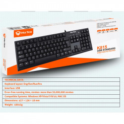 Клавіатура Meetion USB + Hub Keyboard K815 |Ukr/RU/EN|