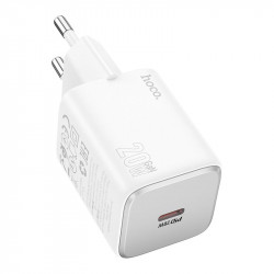 Адаптер мережевий Hoco Mighty single port charger N40 |1Type-C, 20W/3A, PD/QC|