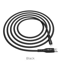 Кабель Hoco Micro USB Sentinel Tming Display S6 |1.2m, 2.4A|