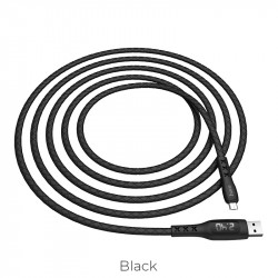 Кабель Hoco Micro USB Sentinel Tming Display S6 |1.2m, 2.4A|