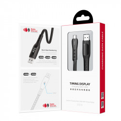 Кабель Hoco Micro USB Sentinel Tming Display S6 |1.2m, 2.4A|