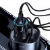 Адаптер автомобільний USAMS Dual Cigarette Lighters Digital Fast Car Charger C28 US-CC151 |2USB/1Type-C, 245W/6A, PD/QC|