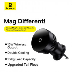 Тримач Baseus MagPro Magnetic Wireless Charging Car Mount Air Vent Version 15w
