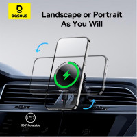 Тримач Baseus MagPro Magnetic Wireless Charging Car Mount Air Vent Version 15w