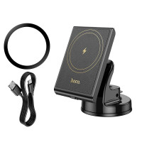 Тримач HOCO Precious magnetic wireless fast charging Car holder HW20 (center console)