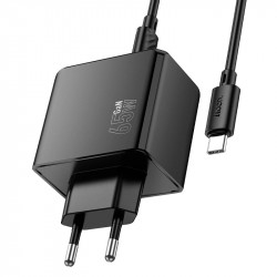 Адаптер мережевий HOCO Ocean charger CS19A (Type-C to Type-C set) |2USB/2Type-C, 65W/3A, PD/QC|