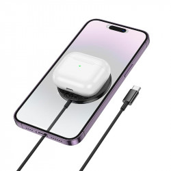 Зарядка Qi Hoco Phantom magnetic wireless fast charger with digital display CW61 |15W|