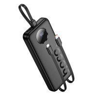 УМБ HOCO Sabio fully compatible power bank with 3 cables J132 10000mah |1USB/1Type-C, 22.5W/3A, PD/Q