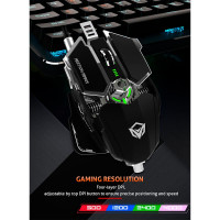 Миша MEETION Backlit Gaming mechanical Mouse RGB MT-M990S