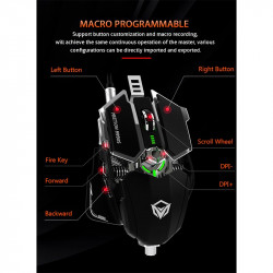Миша MEETION Backlit Gaming mechanical Mouse RGB MT-M990S