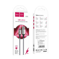 Кабель Hoco Micro USB Howdy charging data cable X66 |1m, 2.4A|