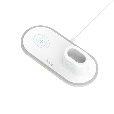 Зарядка QI Hoco CW21 Wisdom 3-in-1 iphone / watch / airpods charge