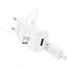 Адаптер мережевий Hoco Micro USB Cable Solid single port charger C134A |1USB, 12W/2.4A|